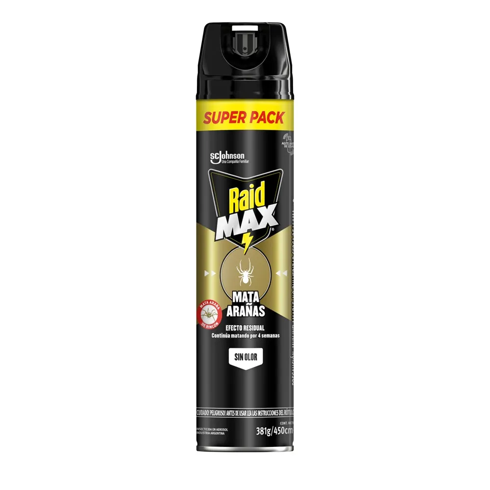 Raid max mata arañas efecto residual 450 ml